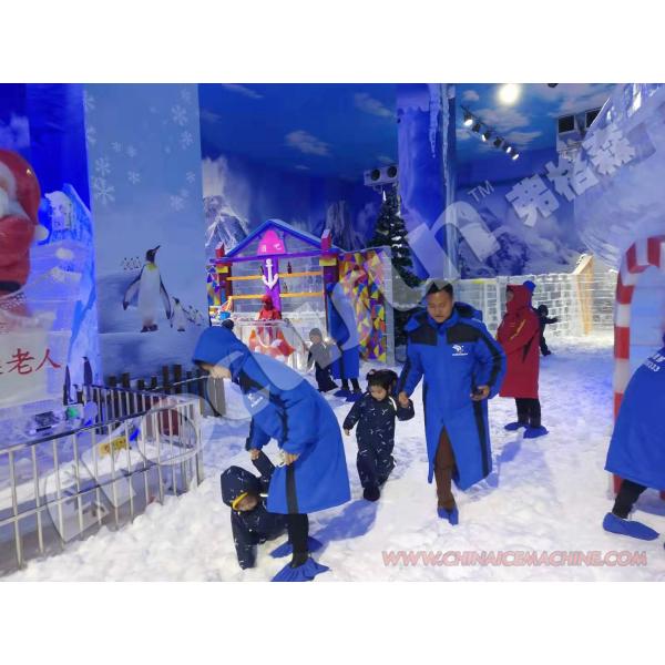 Машина для снежного льда для снежного парка Дубая 380V / 50HZ / 3P Электроснабжение Maquina Hacer Hielo
