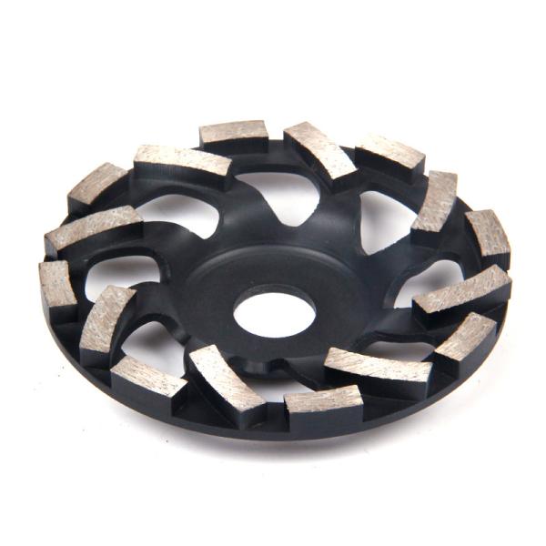 Segmented Sector Shaped Turbo Diamond Abrasive Wheel Tungsten Carbide Material