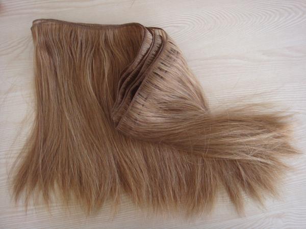 Ensemble d'extensions de cheveux en trame de 16 pouces et fermeture, utilisation réutilisable