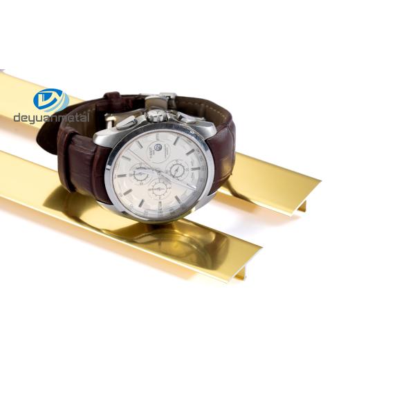 6063 T5 прессовали алюминиевый слот t с отделкой перехода обработки электроскопов золота цвета