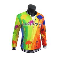 Veste de sports occasionnelle de polyester de sublimation élégante avec des poches confortables