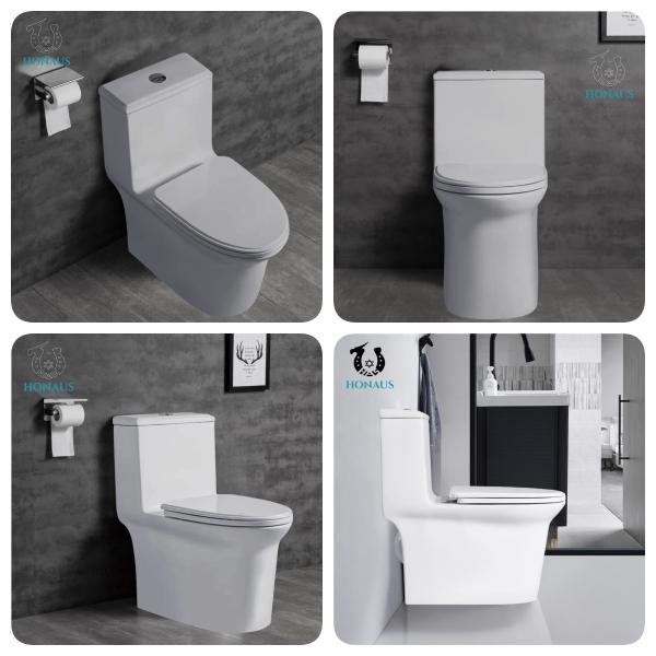 Siphonic Flushing S Trap One Piece Toilet Bowl OEM/DOM Accepted