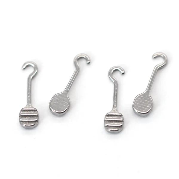 CE Certificate 2024 Dentist Orthodontic Accessories Bondable Composite Lingual Button Clamp 10pcs/pk Lingual Button smooth
