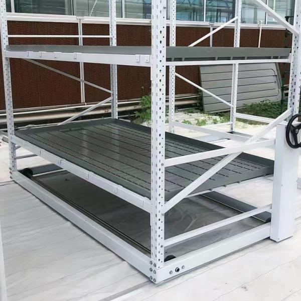 Planta de vários andares compacta em estufa Camas de cultivo para agricultura urbana