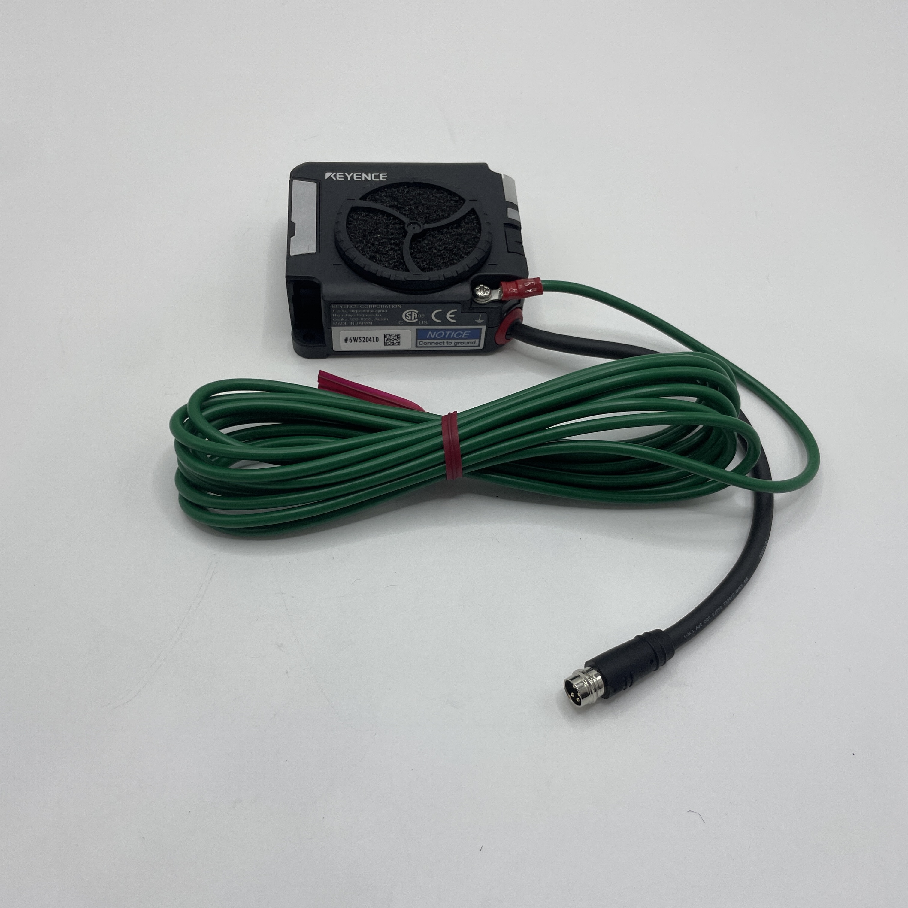 KEYENCE SJ-L005F Static Elimination Fan* Applied Voltage: AC kV Ion Balance: V, indicating