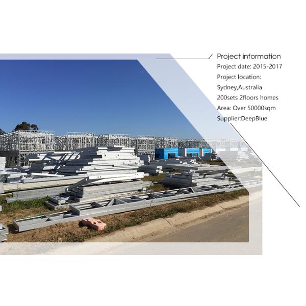 проект снабжения жилищем и пакета земли в Сиднее домом светлых домов стальной структуры датчика prefab дружественным к эко prefab