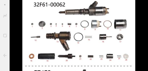 ISB5.9 ISB3.9 ISBE ISBE220 Cummins Fuel Injectors Assy Assembly 5284016
