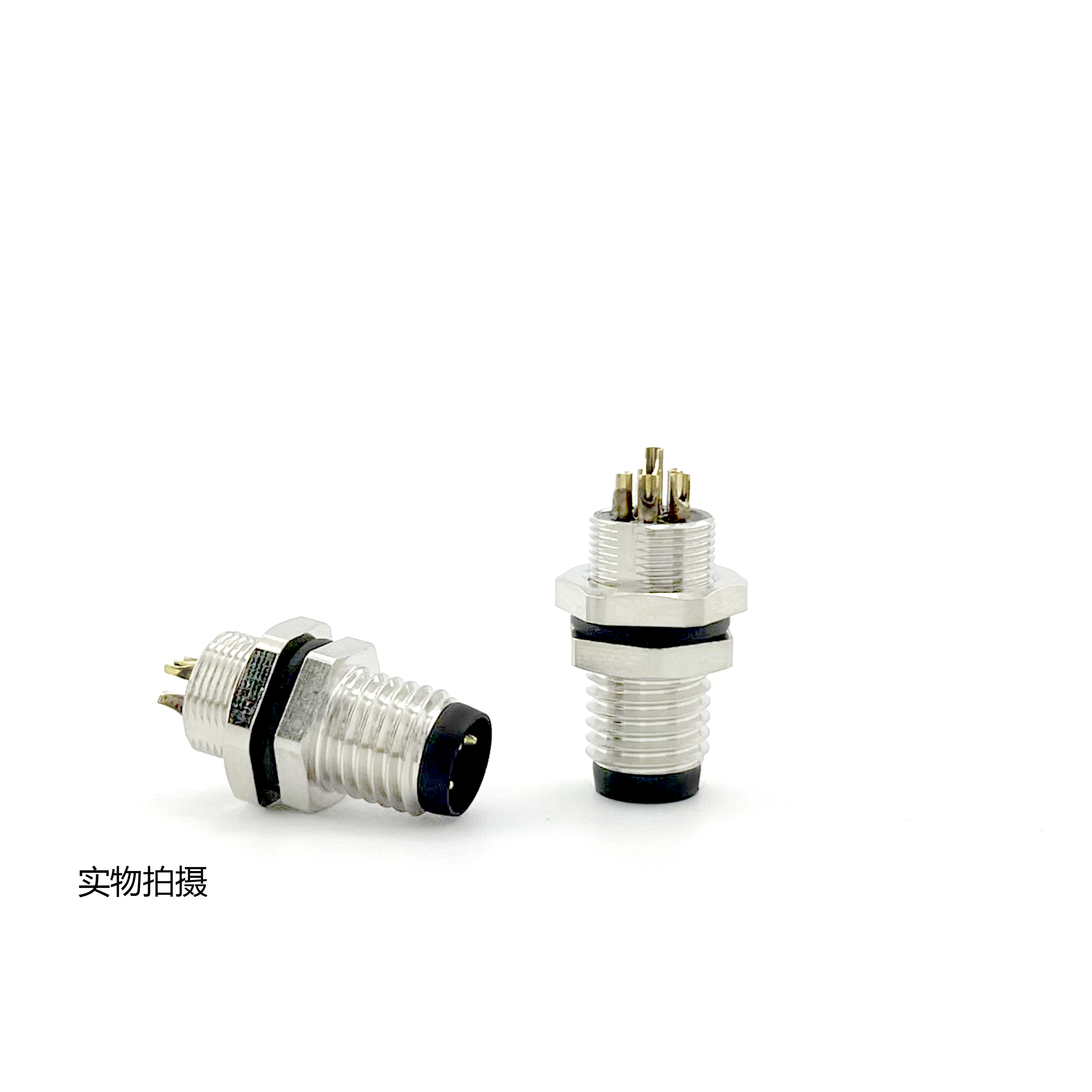 6mm Diameter M8 Field Wireable Connector IP67 Polyamide Housing M8 Female Connector