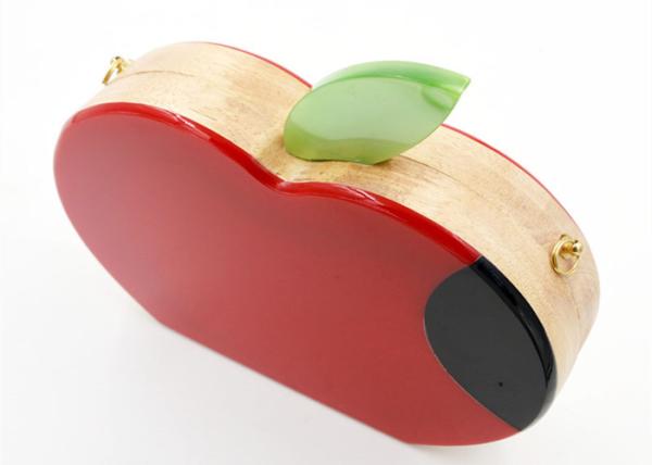 Fashion Apple Shape Evening Clutch Bags Red Everyday Clutch Purse For Party