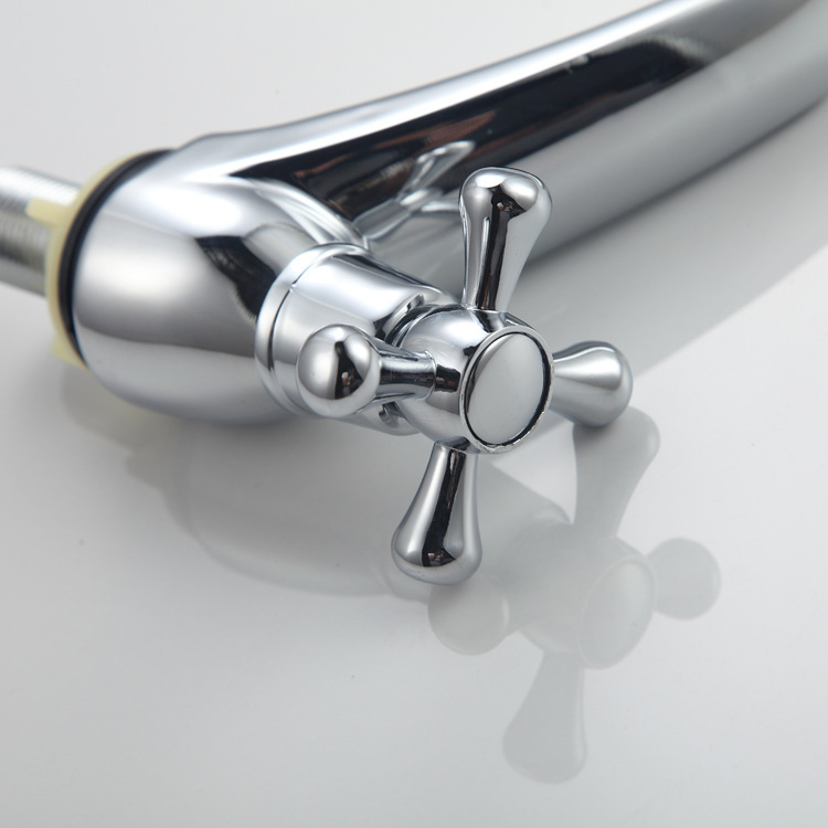 Краны таза холодной воды стильного Bathroom цинка одиночные в Chrome