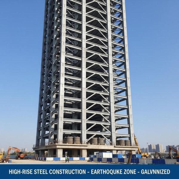 Galvanised Carbon Steel Structure Buildings Warehousing Heavy Duty