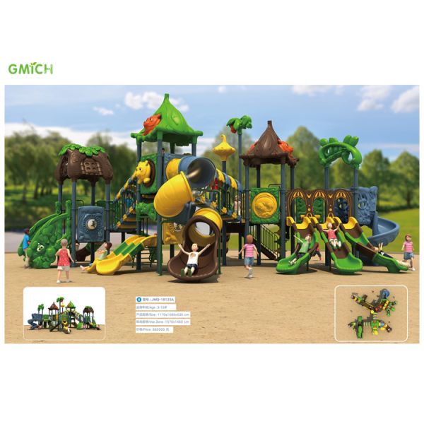 China Amusement Park Price Children Kids Plastic Outdoor Playground Equipment High Quality Cheap