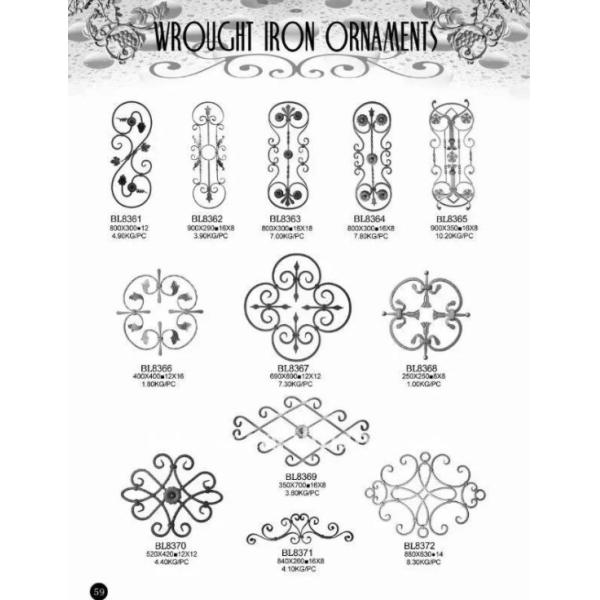 Нанесенное литое железо орнаментирует покрытие порошка для перил/поручней лестницы