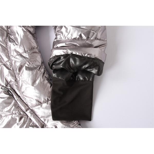 Double Cuff Ladies High Shine Coats And Jackets Clothing 100% Polyester