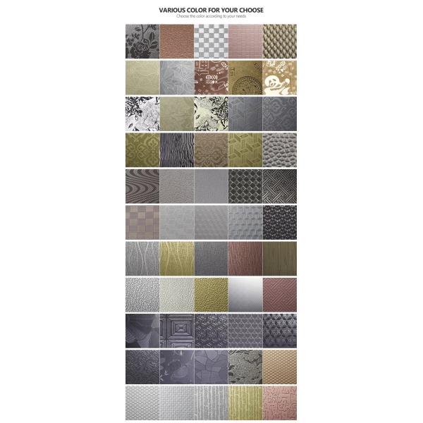 Polished Gold Stainless Steel Sheet Decorative Embossing Metal Sheet