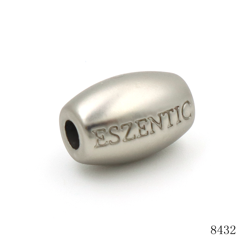 16mm Barrel Zinc Alloy Spacer Beads, Custom Embossed Engraved Logo Metal Gold Beads for Bracelet & DIY Jewelry Making