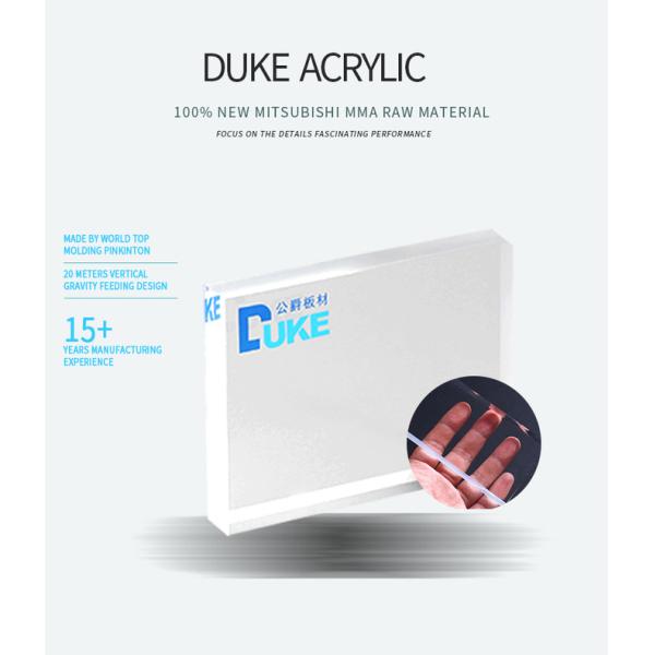 DUKE Прозрачный 3 мм прозрачный акриловый лист / пластиковый лист
