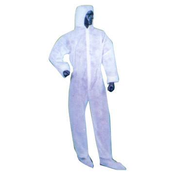 Medical Biohazard Disposable Hazard Suit Full Body With Hood