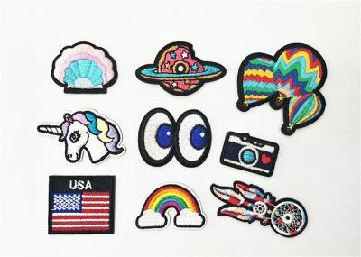 Fashion Rainbow Custom Applique Patches Multicolor Used In Shoes