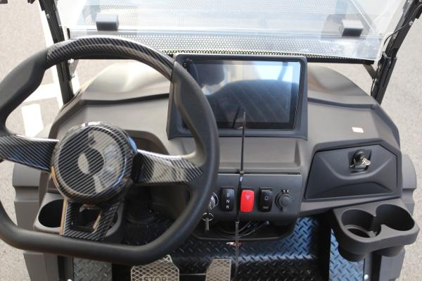 Matte black electric golf truck aluminum alloy rear bucket large screen McPherson independent suspension