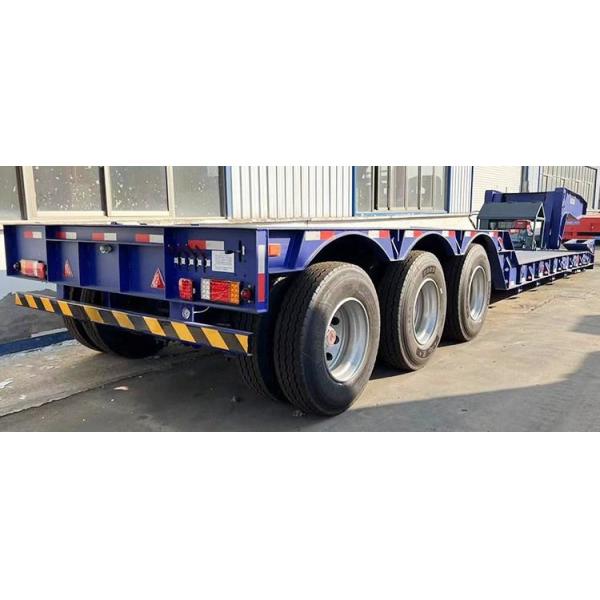 Половина прицепа с низкой ложкой на гусиной шее 80 тонн