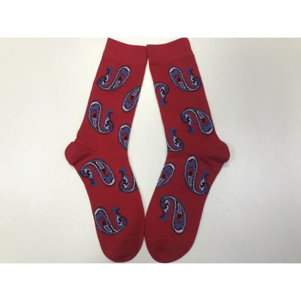 Men Casual Thin Non-slip Printing Long Socks Mens Custom Socks High CREW