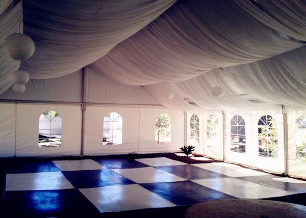 Double PVC Rooftop Wedding Party Tent For Anniversary / Wedding Reception