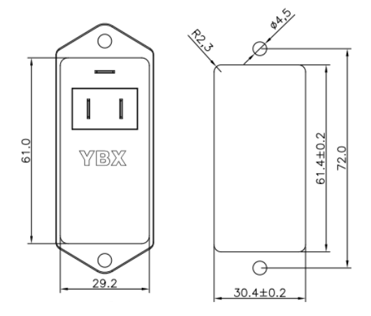 фильтр модуля входа силы фильтра EMI входа IEC 220V 10A для небольшого электропитания