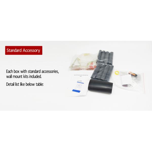 144 ядра PP Воздушное термоусадочное уплотнение купола приложения соединения оптического волокна 1 овал 8 круглых портов