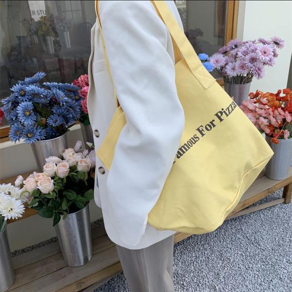Daily School Life Canvas Tote Bag for Shopping Practical and Versatile Design
