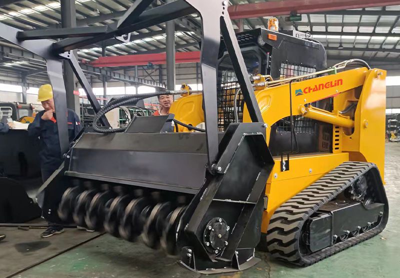 74 кВт Шлемовая сдвижная рулевая загрузка TS100 Сдвижная рулевая строительная техника