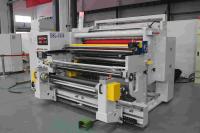 máquina de revólver de papel con cortador de película de estiramiento