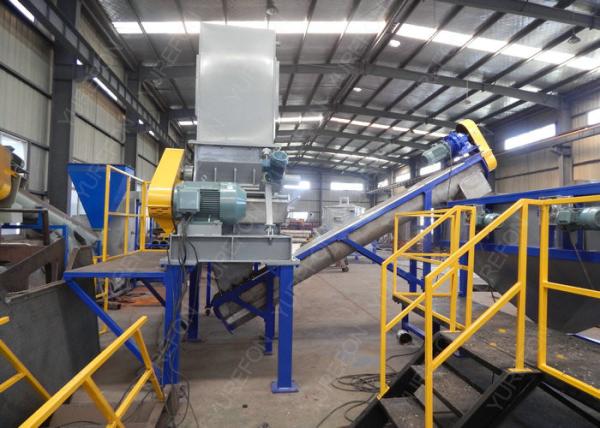 High Automatic Plastic Washing Recycling Machine , 1500 Kg / H Plastic Bag Recycling Machine Line