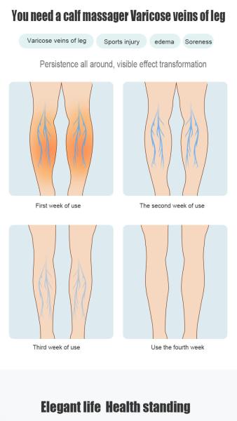 Air Compression Leg Massager With Heat Muscle Relaxation Compression Leg Wraps