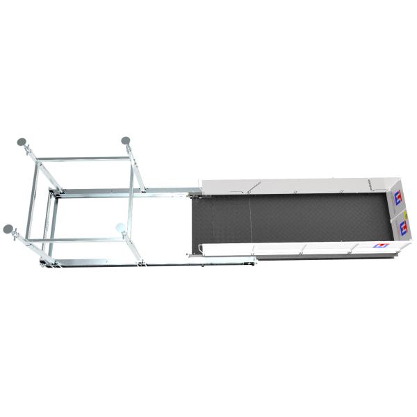 Crane Loading Deck Designed for Multi Story Construction with Easy Pull Push System and Secure Locking for Safe Operations