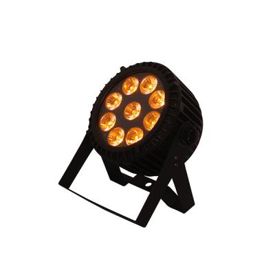 Multi Color 9pcs Led Small Par Can Lights For Weddings , Led Mini Flat Par Light