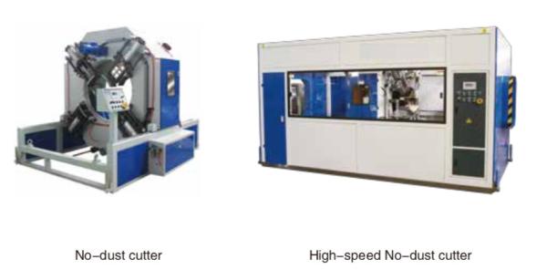 Non Dust PVC Pipe Manufacturing Machine Environmetal Friendly Smooth Cutting Surface