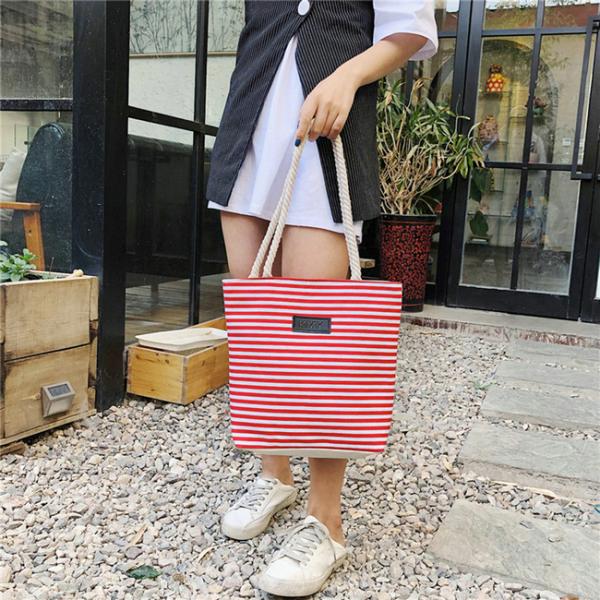 Большая Стрипед сумка Тоте холста для перемещения/офиса/ежедневно случайного случая