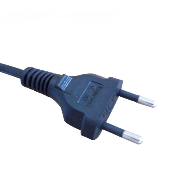 Brazil white Power cable with INMETRO plug, Brasil home appliance power supply cords