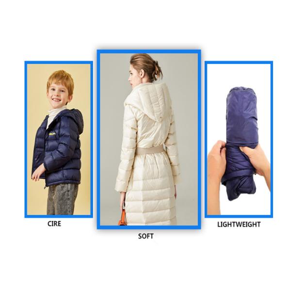 400T GRS Taffeta Polyester Lightweight Jacket Recycled PET Fabric Waterproof Clothing