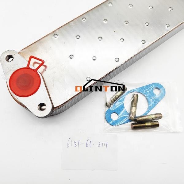 OEM Supported Excavator Parts D65E-12 PC300-3 PC400-3 6D125 Oil Cooler Element 6151-61-2111