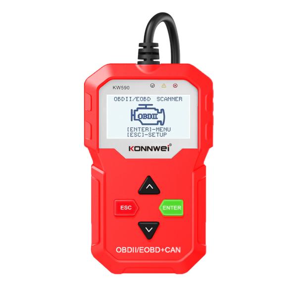 KONNWEI KW590 12V OBD Diagnostic Tool OBD Scanner For all OBDII cars