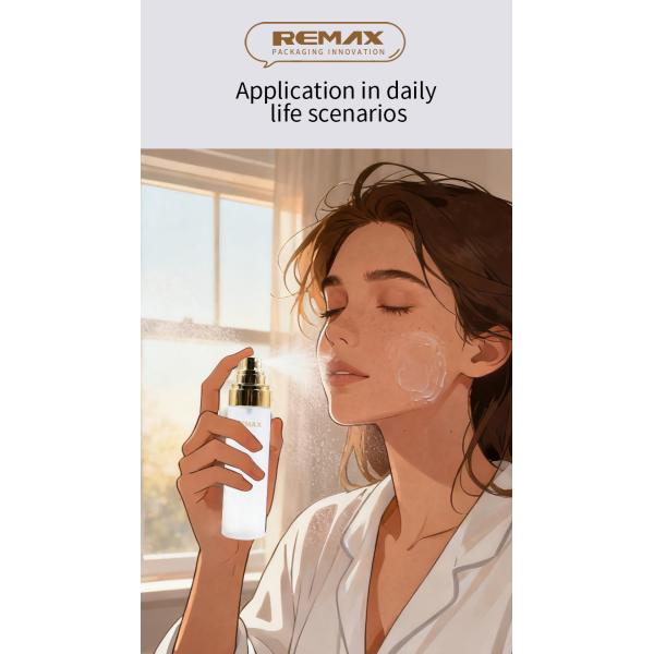 Bouteille de pulvérisation de brouillard fin de 120 ml avec bouchon doré Bouteille en plastique PP transparente