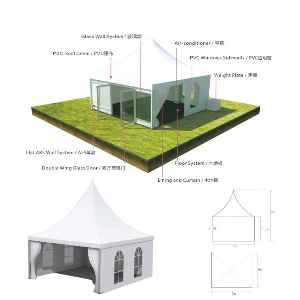 Lurury 10 x 10 Pagoda party Tent Canopy Outdoor Camping Hotel Tents