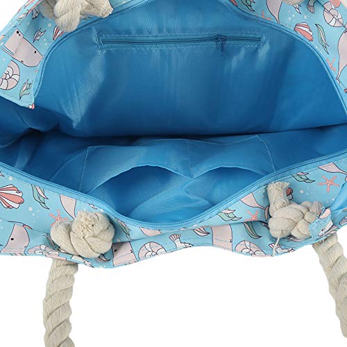 Medium Polyester Beach Bag Tote Portable Travel Extra Large Lightweight