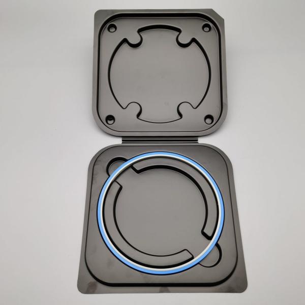 ESD Black Wafer Shipping Box Anti Static Matched With Hoop Ring Suitable For 4 Inch Wafer