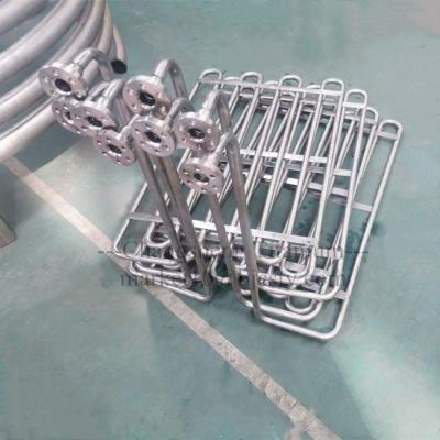 Tubos de bobina espiral personalizados de titânio Gr2 Tubos de bobina sem costura Ti Flanges de resfriamento para evaporador