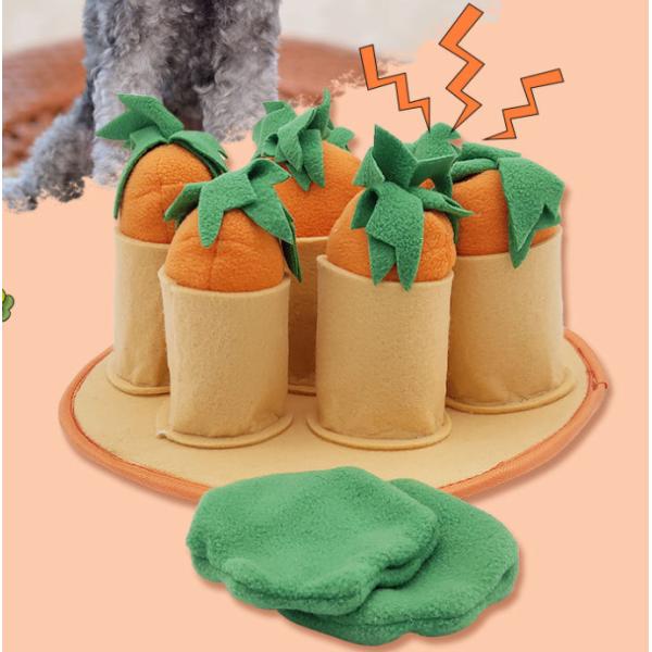 Самые лучшие игрушки обслуживания головоломки еды головоломки обслуживания собаки Diy собаки с 6 морковами