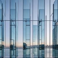Aluminum Alloy Soundproof Curtain Wall Energy Saving Thermally Broken Curtain Wall