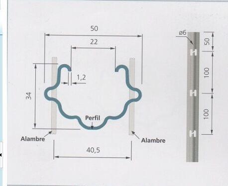 Low Carbon Steel Plant Support Posts 1.5mm 8FT Environmental Friendly